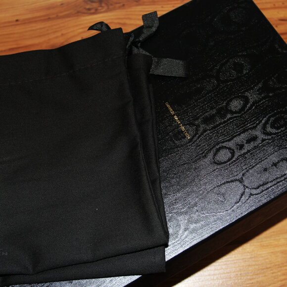 BNWT SS21 DRIES VAN NOTEN LEATHER STRAP SLIDERS OLIVE 44 - Picture 8 of 13